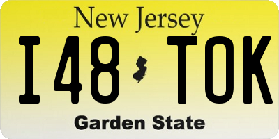 NJ license plate I48TOK
