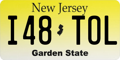 NJ license plate I48TOL