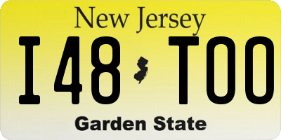 NJ license plate I48TOO