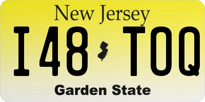 NJ license plate I48TOQ