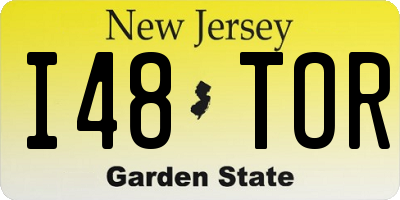 NJ license plate I48TOR