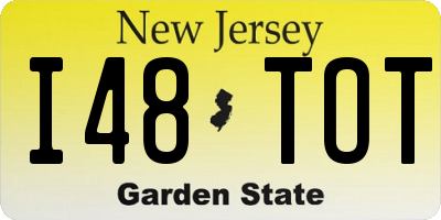 NJ license plate I48TOT