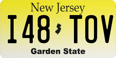 NJ license plate I48TOV