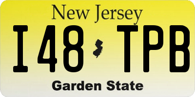 NJ license plate I48TPB