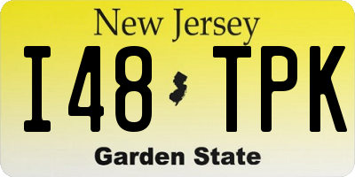 NJ license plate I48TPK
