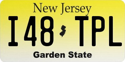 NJ license plate I48TPL