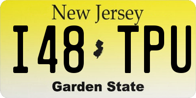 NJ license plate I48TPU