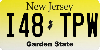NJ license plate I48TPW