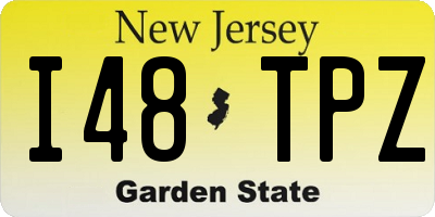 NJ license plate I48TPZ