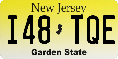 NJ license plate I48TQE