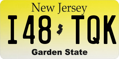 NJ license plate I48TQK