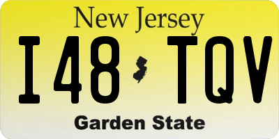 NJ license plate I48TQV