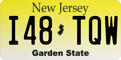 NJ license plate I48TQW