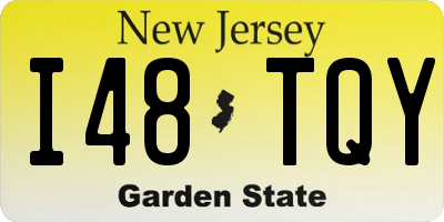 NJ license plate I48TQY
