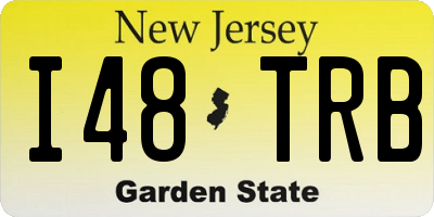NJ license plate I48TRB