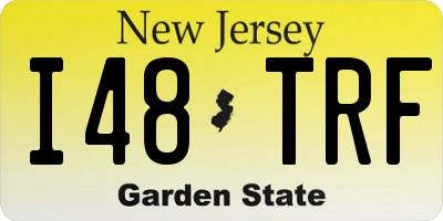 NJ license plate I48TRF