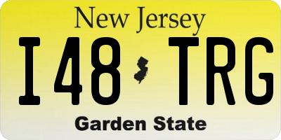 NJ license plate I48TRG