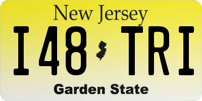NJ license plate I48TRI