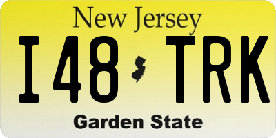 NJ license plate I48TRK