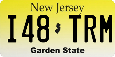NJ license plate I48TRM