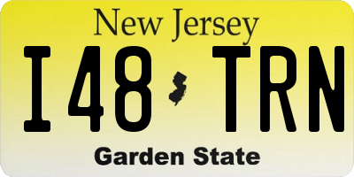 NJ license plate I48TRN