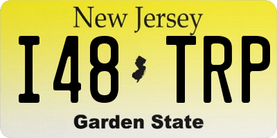 NJ license plate I48TRP