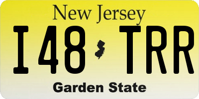 NJ license plate I48TRR