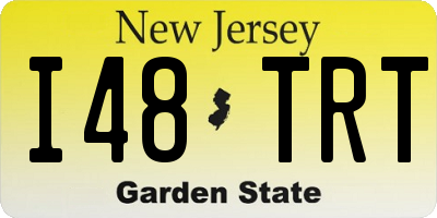 NJ license plate I48TRT