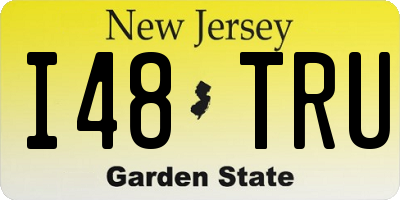 NJ license plate I48TRU
