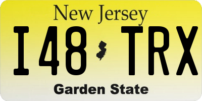 NJ license plate I48TRX