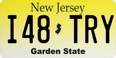 NJ license plate I48TRY