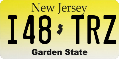 NJ license plate I48TRZ