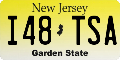 NJ license plate I48TSA