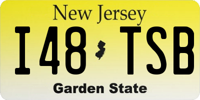NJ license plate I48TSB
