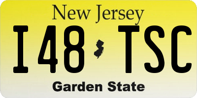 NJ license plate I48TSC