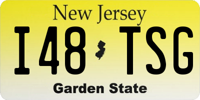 NJ license plate I48TSG