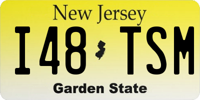 NJ license plate I48TSM