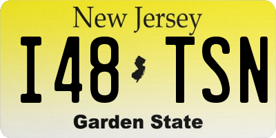 NJ license plate I48TSN