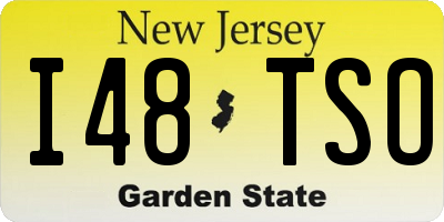 NJ license plate I48TSO