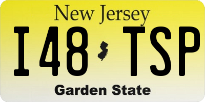 NJ license plate I48TSP