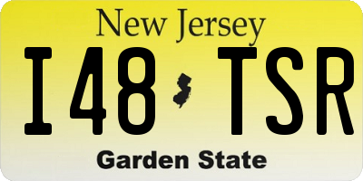 NJ license plate I48TSR