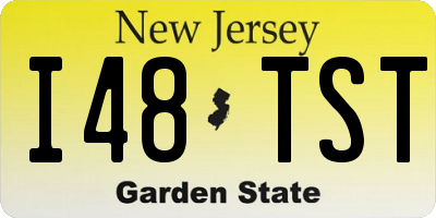 NJ license plate I48TST