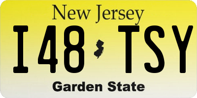 NJ license plate I48TSY