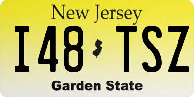 NJ license plate I48TSZ