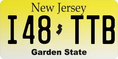 NJ license plate I48TTB