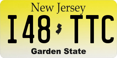 NJ license plate I48TTC