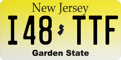 NJ license plate I48TTF