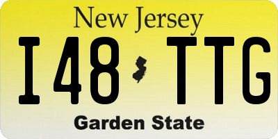 NJ license plate I48TTG