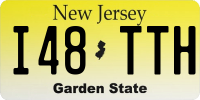NJ license plate I48TTH