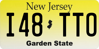 NJ license plate I48TTO